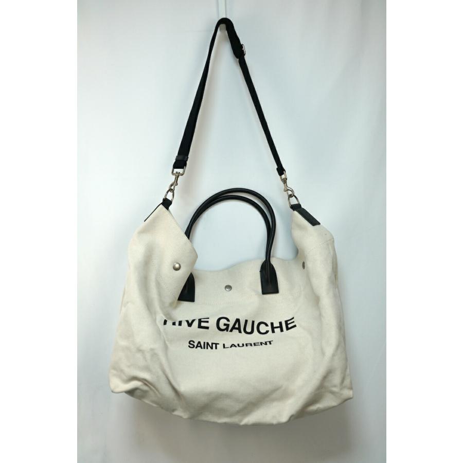 SAINT LAURENT PARIS サンローランパリ Men's Maxi Rive Gauche Tote Bag マキシ リヴゴーシュ キャン_2