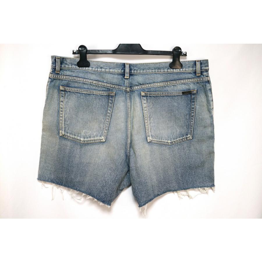 SAINT LAURENT PARIS サンローラン パリ デニム ショート パンツ ハーフパンツ カットオフ ウォッシュ デニム 36サイズ 64_1