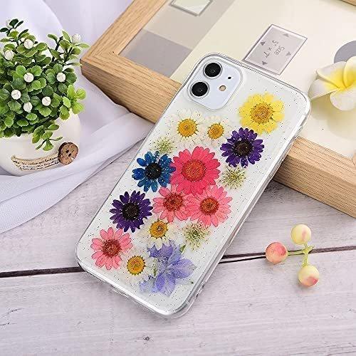Iphone 12mini ケース 押し花 Iphone 12 Mini 用ケース 花柄 耐衝撃 クリアカバー アイフォン12ミニー ケース 押し花 本日特価