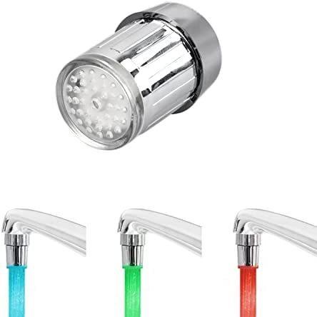 Fashome Led蛇口 水道水栓 キッチン 台所用 水流電源 青 緑 赤三つ色を水温変色 シンク 3ピース Dlvcqy8bah Cosbrapim Com Br