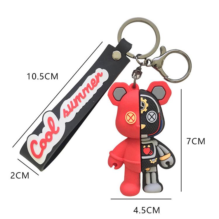 キーホルダー 韓国雑貨 かわいい キーチェーン ロボ ベアー 熊 携帯