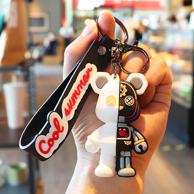 キーホルダー 韓国雑貨 かわいい キーチェーン ロボ ベアー 熊 携帯