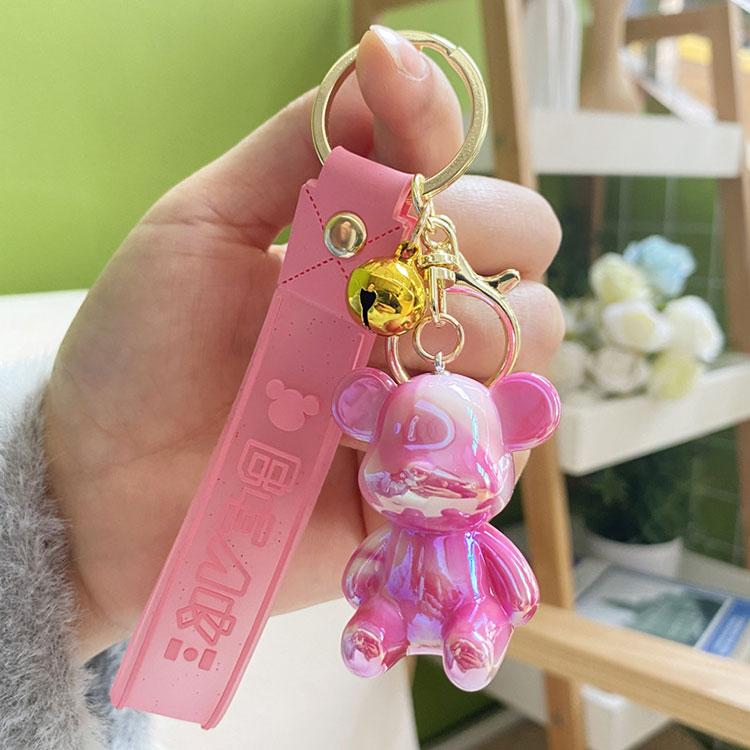 キーホルダー クリスタル調 ベア くまさん 韓国雑貨 かわいい キャラ