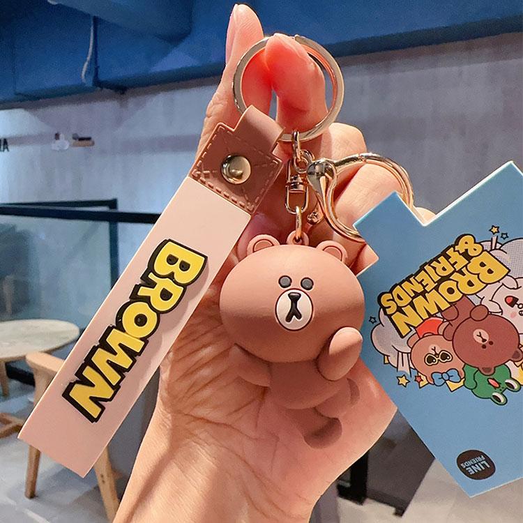 キーホルダー コニー ブラウン 韓国雑貨 かわいい アニマル キー