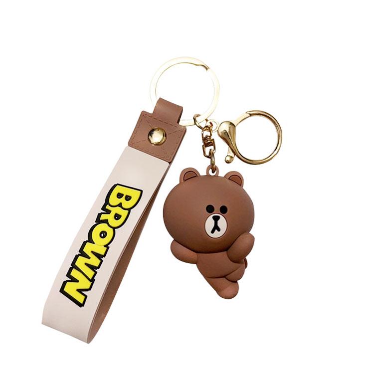 キーホルダー コニー ブラウン 韓国雑貨 かわいい アニマル キー