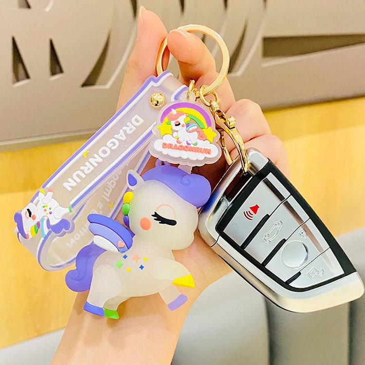 キーホルダー ペガサス ユニコーン 韓国雑貨 かわいい キーチェーン