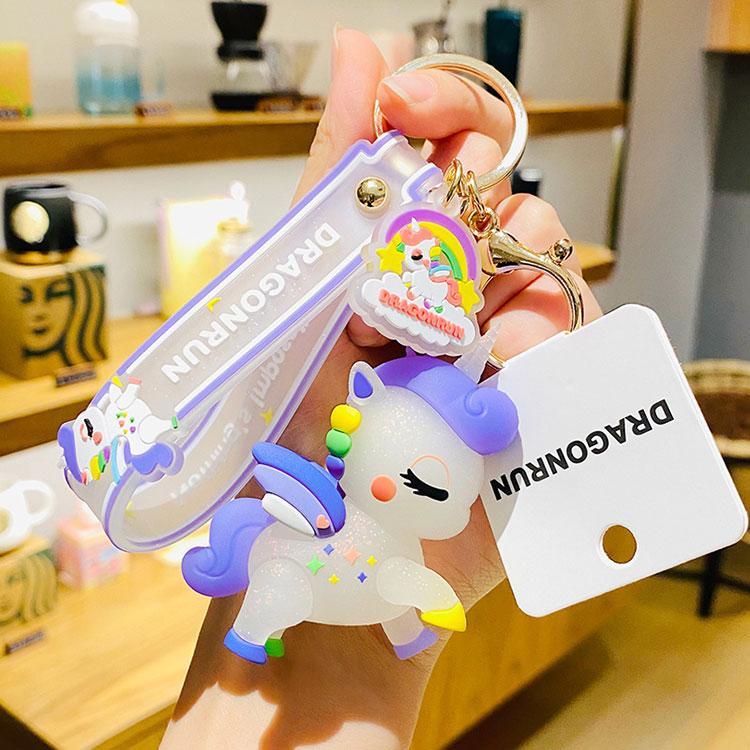 キーホルダー ペガサス ユニコーン 韓国雑貨 かわいい キーチェーン