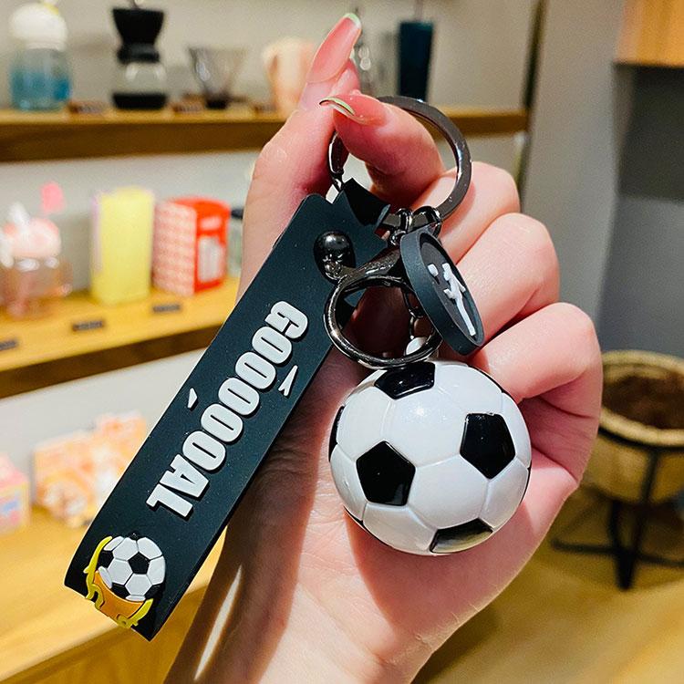 キーホルダー 韓国雑貨 サッカーボール 部活 かわいい キーチェーン