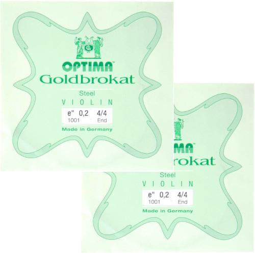ゴールドブロカットE線 2本 普通郵便発送 4/4バイオリン用 2本Set | 