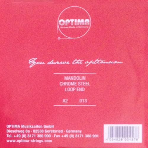 オプティマ マンドリン弦 赤 A2(普通郵便発送) OPTIMA Red (Chrome Strings) |  | 01