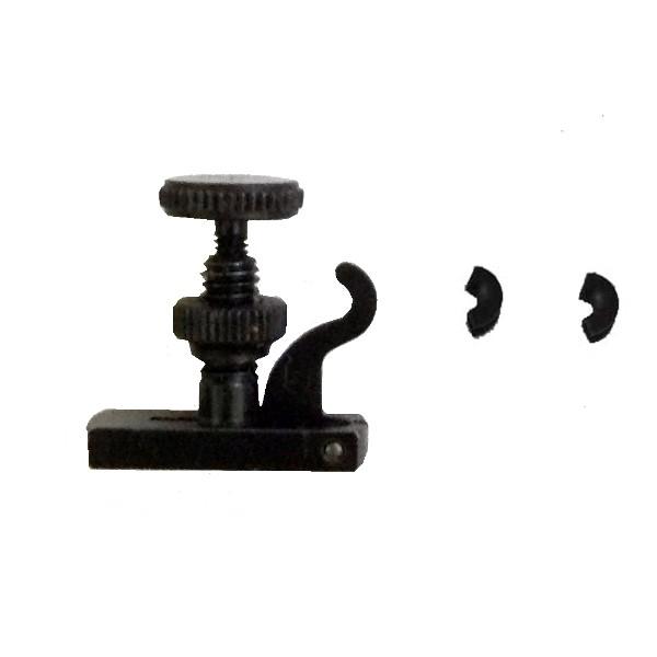 Hill型 黒色 アジャスター(弦プロテクター 2個付)　( バイオリン E線 Loop End 専用 )  ウィットナー  906-44 | 