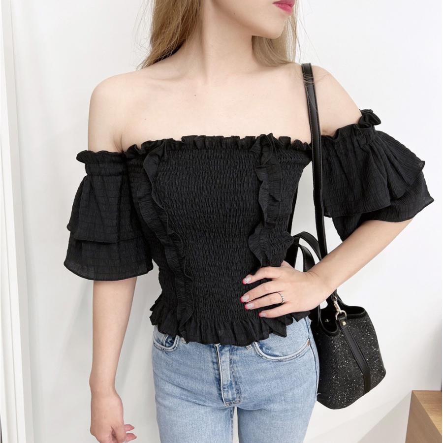 SALE 70%OFF!!】オフショルトップス シャツブラウス トップス オフ