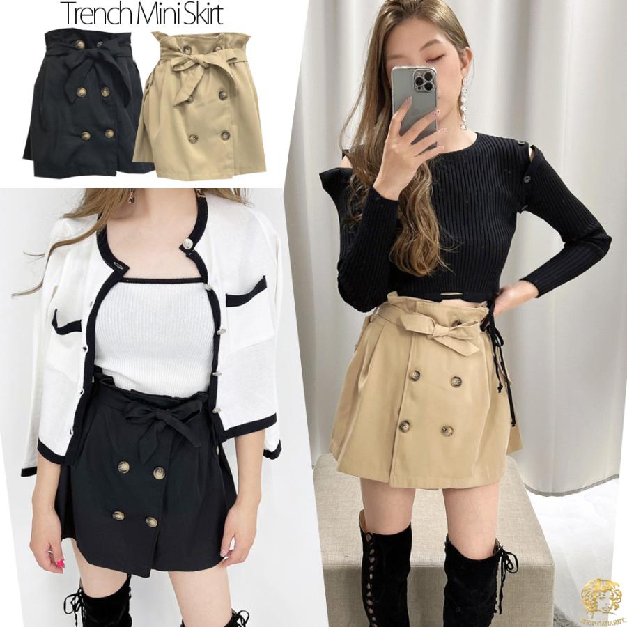 SALE 70%OFF!!】ミニスカート スカート トレンチスカート 美脚 脚長