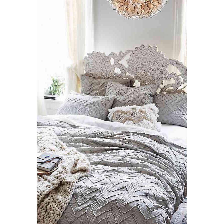 Anthropologie アンソロポロジー Textured Chevron 羽毛布団カバー 単品 ツインサイズ Www Purrworld Com