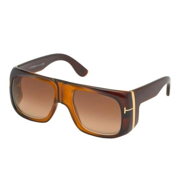 数量は多 Tom Ford トム フォード サングラス メンズ Gino Ft 0733 ブラウン ライトブラウンシェード 美しい Lespakigali Com
