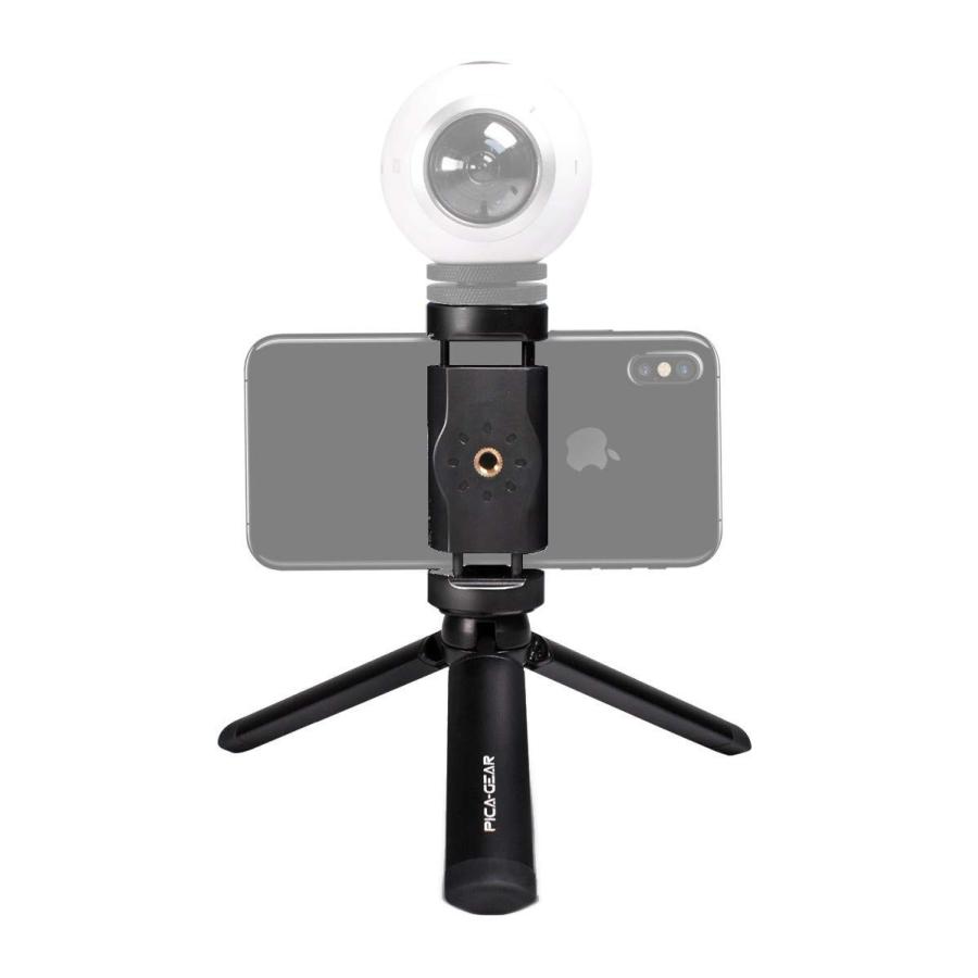 ピカギア(Pica-Gear) SNAP-GRIP マイク・照明搭載可 2Way ミニ三脚 Gopro iPhone対応 スナップグリップPG-040 | 