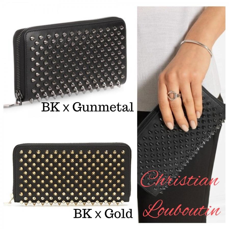 国内即納 Christian Louboutin クリスチャン ルブタン 長財布 スタッズ Panettone Wallet ブラック ゴールド ブラック ガンメタル メンズ レディース Str2521 Stroke 通販 Yahoo ショッピング