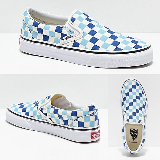 blue gingham vans