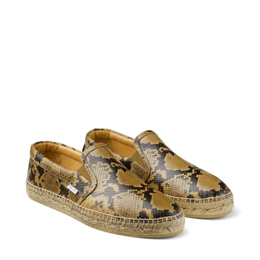 Vlad Jimmy Prefall ジミーチュウ Choo Yos2241 Stroke パイソン柄 スリッポン パイソン柄 エスパドリーユ Choo メンズ レザー ジミーチュウ