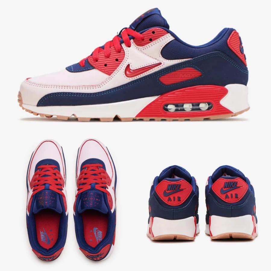 ナイキ Nike メンズ スニーカー Air Max 90 Home Away エアマックス Cj0611 101 レッド ネイビー Yos3407 Stroke 通販 Yahoo ショッピング