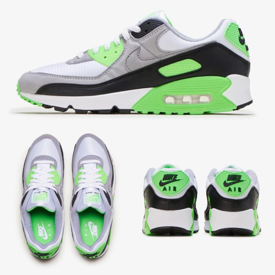 ナイキ Nike メンズ スニーカー Air Max 90 Lime エアマックス Cw5458 100 グレー グリーン Yos3408 Stroke 通販 Yahoo ショッピング