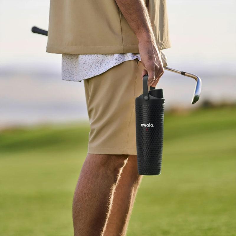 Owala オワラ FreeSip Sway Golf 30oz 890ml 保温保冷 真空断熱 ステンレスボトル ゴルフ 水筒 ブラック ホワイト 通勤 通学 ジム ヨガ 旅行 アウトドア | owala | 04