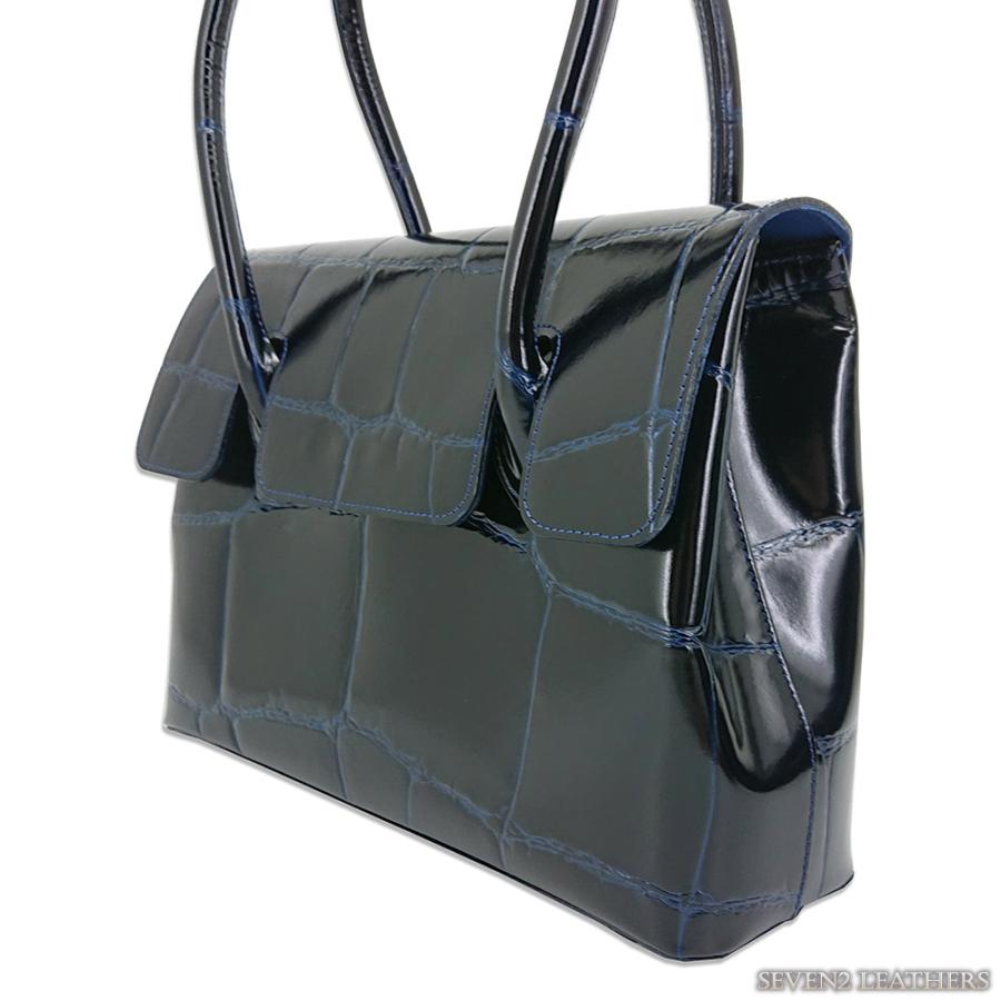 LILY リリー ハンドバッグ かぶせ REAL MIND リアルマインド プリマボルサ ラージクロコ 型押し カバン 牛革 フォーマル ビジネス バッグ 210185 | リリイ | 02