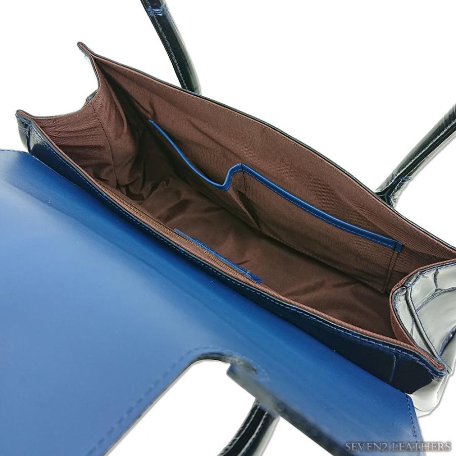 LILY リリー ハンドバッグ かぶせ REAL MIND リアルマインド プリマボルサ ラージクロコ 型押し カバン 牛革 フォーマル ビジネス バッグ 210185 | リリイ | 07