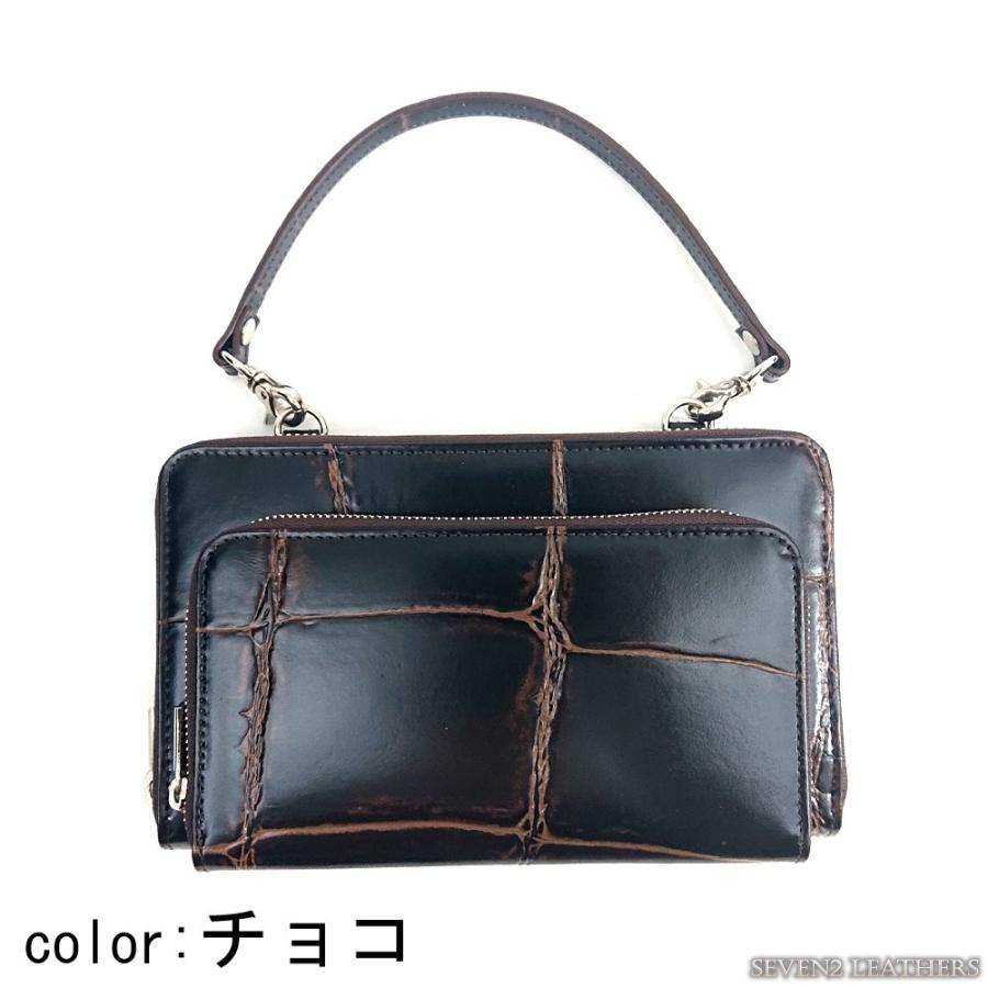 リアルマインドリリー REAL MIND LILY お財布ポシェット ポーチ ミニショルダーバッグ クロコ型押し メンズ レディース 230161  ladys |  | 12