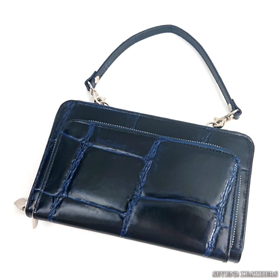 リアルマインドリリー REAL MIND LILY お財布ポシェット ポーチ ミニショルダーバッグ クロコ型押し メンズ レディース 230161  ladys |  | 02