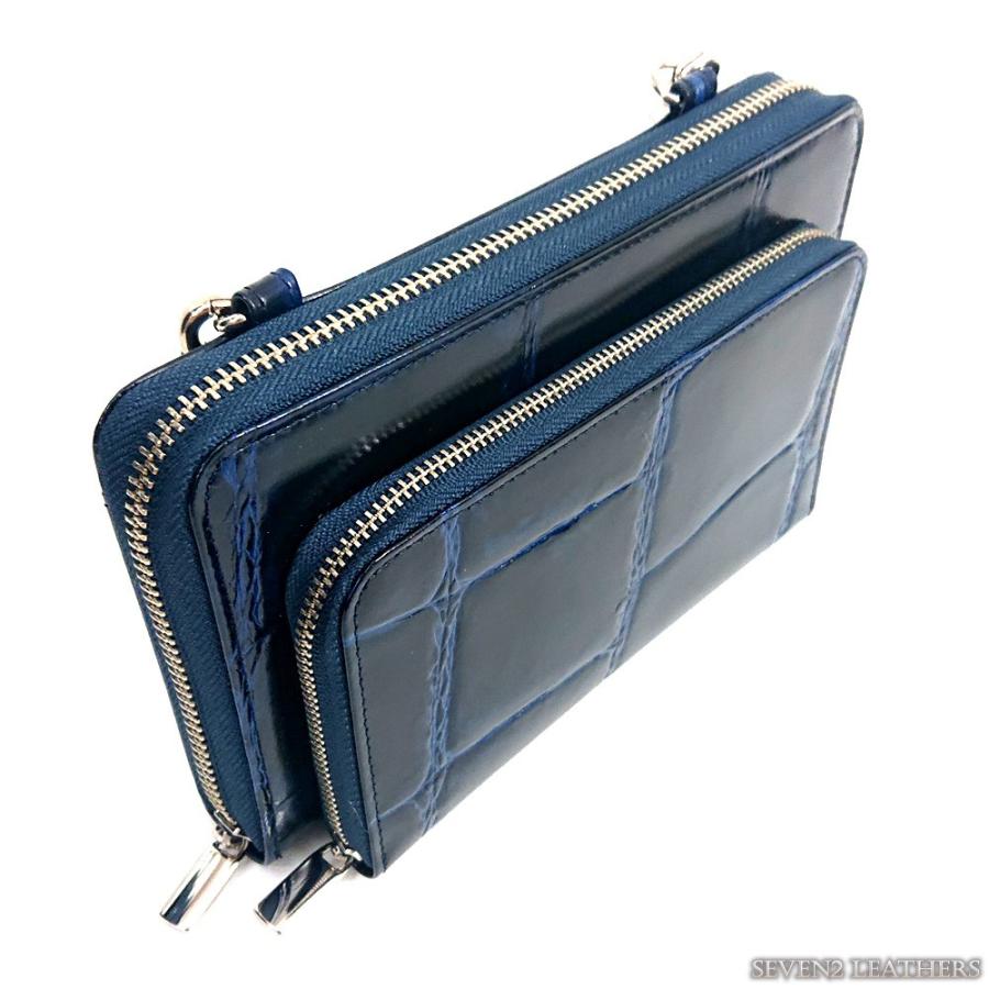 リアルマインドリリー REAL MIND LILY お財布ポシェット ポーチ ミニショルダーバッグ クロコ型押し メンズ レディース 230161  ladys |  | 09