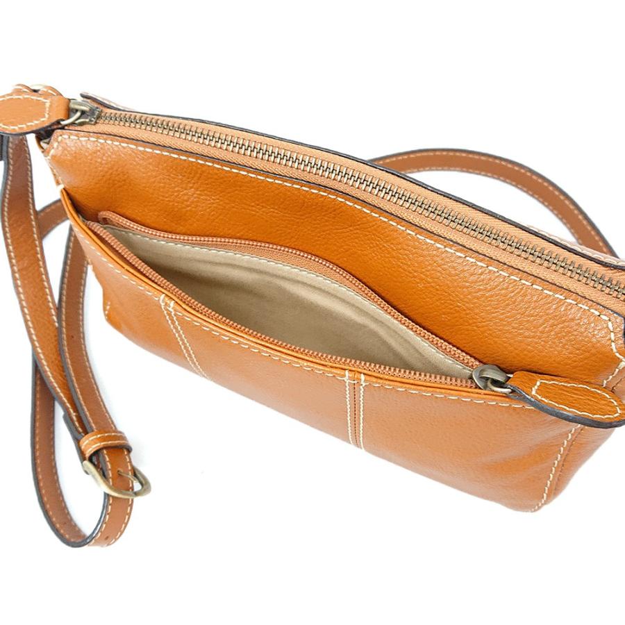 リリー LILY ショルダーバッグ シンプル 小さめ 本革 メンズ