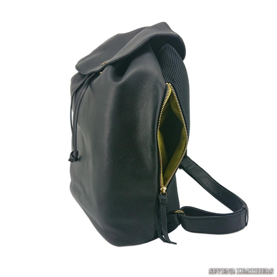 Ain Soph 2nd label アインソフ かぶせリュック セカンドレーベル A4 大きめサイズ カバン ブラックシリーズ 収納力 軽量 旅行 大人 ASC1748-STNの画像