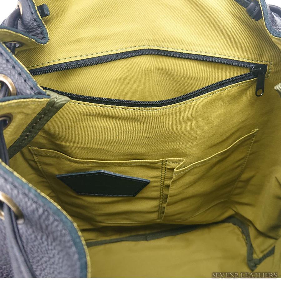 Ain Soph 2nd label アインソフ かぶせリュック セカンドレーベル A4 大きめサイズ カバン ブラックシリーズ 収納力 軽量 旅行 大人 ASC1748-STNの画像