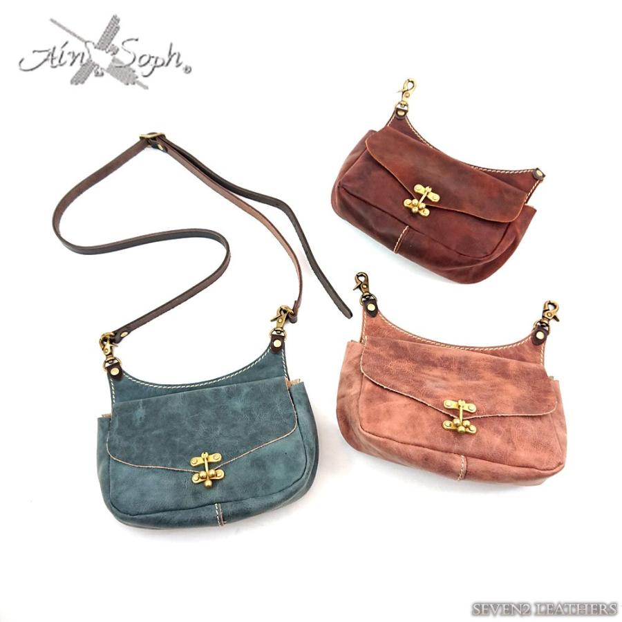 アインソフ 2wayレザーウエストバック ain soph』2点セット レザー