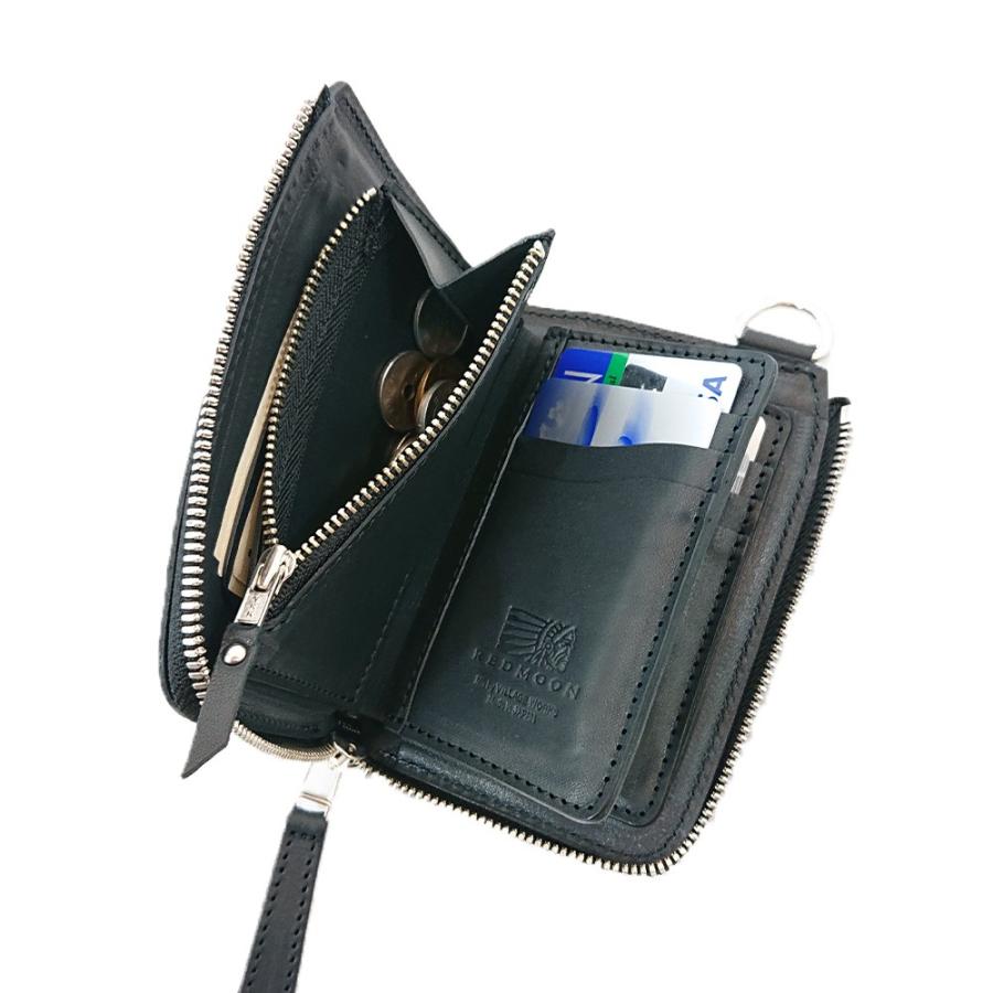 REDMOON レッドムーン ミドルウォレット L型ファスナー 二つ折り REDMOON レッドムーン ミドルウォレット L型ファスナー 二つ折り