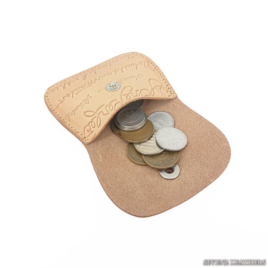 レッドムーン REDMOON コインケース コンパクト スリム 小銭入れ カリグラフィ エンボス 男女兼用 牛革 サドル レザー CE-CC rm2020 | REDMOON | 05