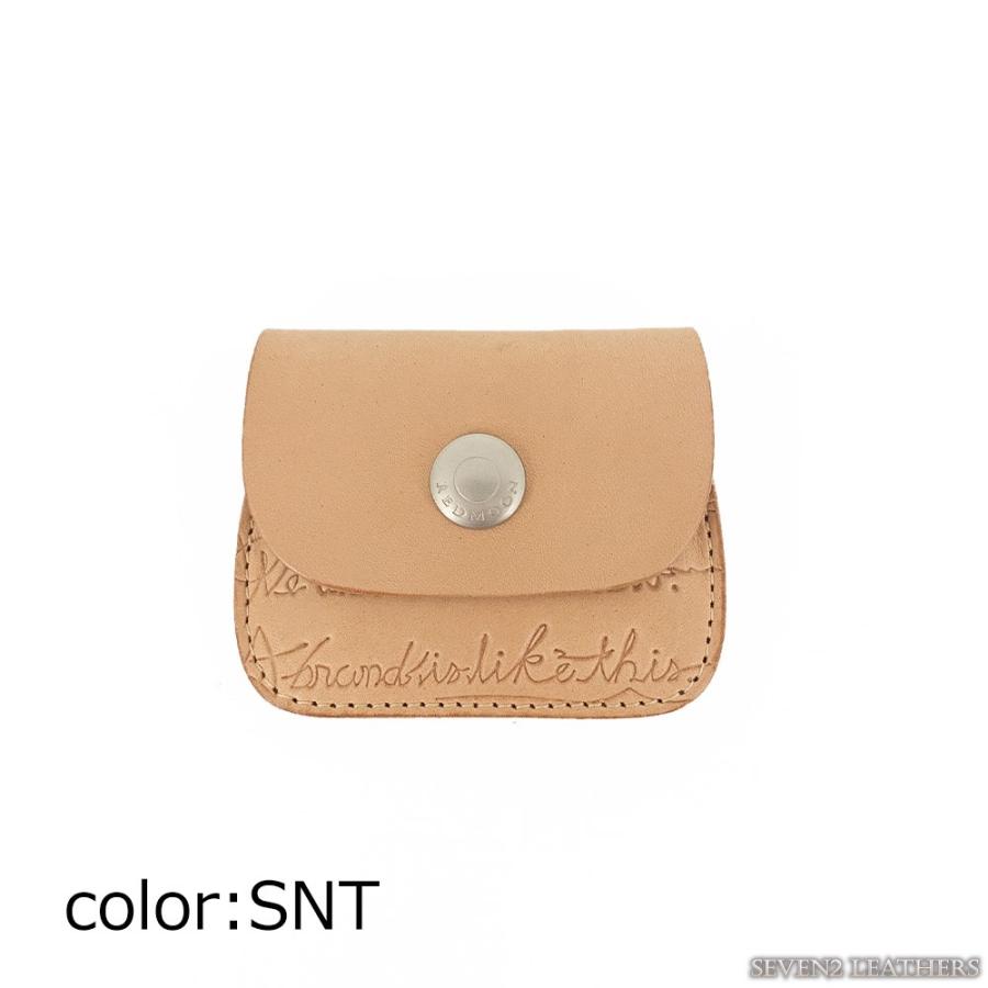 レッドムーン REDMOON コインケース コンパクト スリム 小銭入れ カリグラフィ エンボス 男女兼用 牛革 サドル レザー CE-CC rm2020 | REDMOON | 06