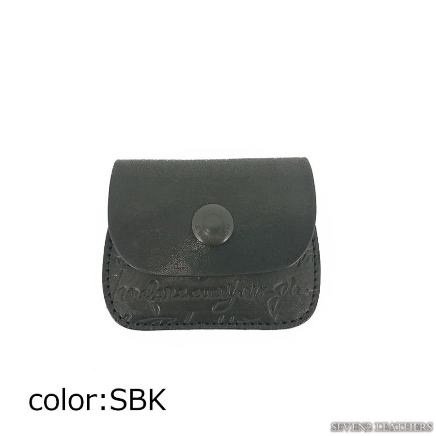 レッドムーン REDMOON コインケース コンパクト スリム 小銭入れ カリグラフィ エンボス 男女兼用 牛革 サドル レザー CE-CC rm2020 | REDMOON | 08