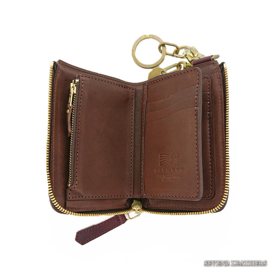 REDMOON（レッドムーン） ミドルウォレット L型ファスナー 財布 クロム