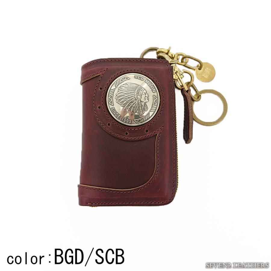 REDMOON（レッドムーン） ミドルウォレット L型ファスナー 財布 クロム