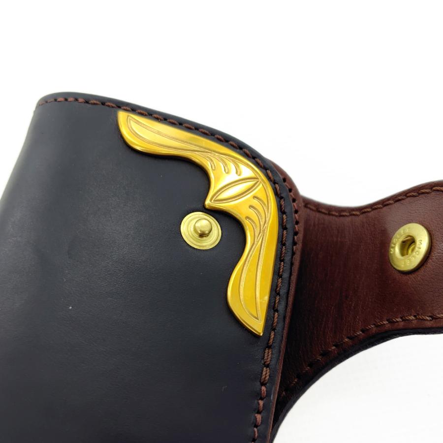 REDMOON レッドムーン クロムエクセル ロングウォレット 長財布 ライダース チェーンウォレット イーグル 革財布 牛革 CX-CW02AYE-Mの画像