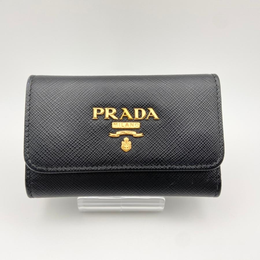 PRADA 【返品OK】PRADA プラダ サフィアーノ 4連 キーケース レザー