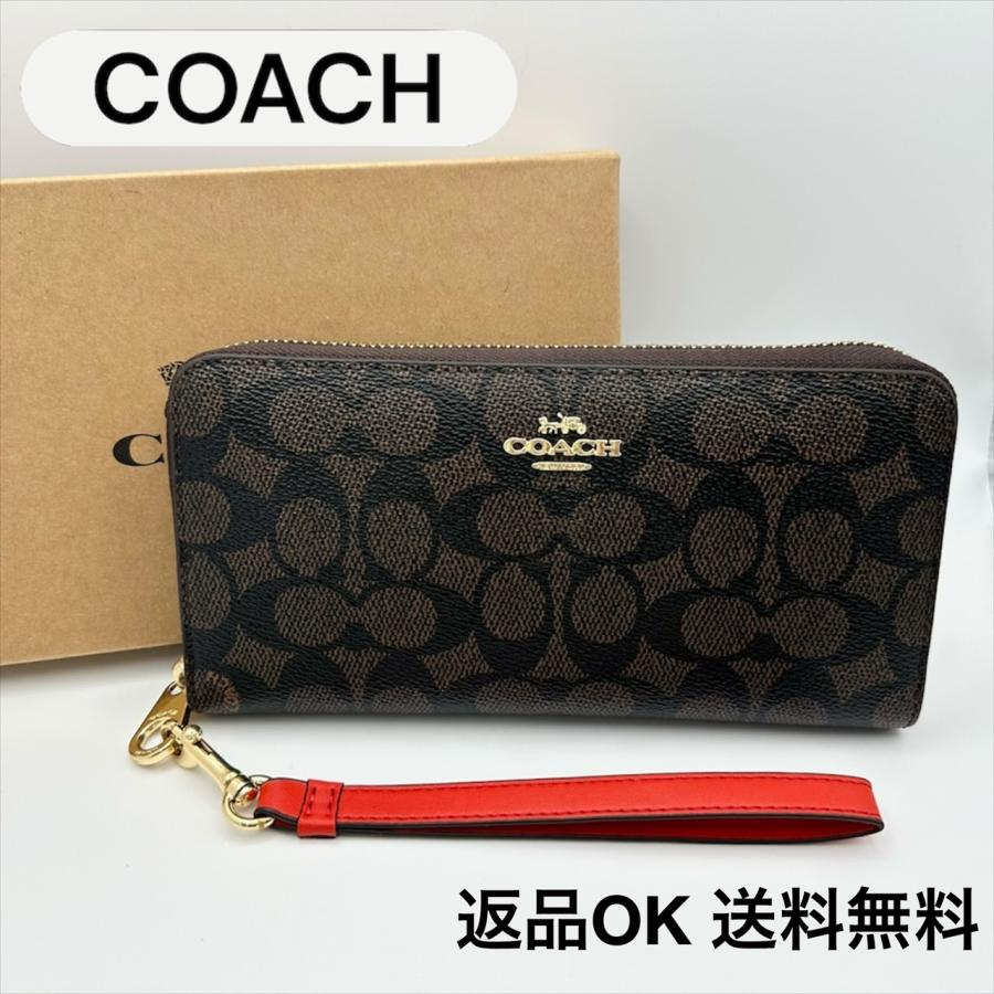 COACH（コーチ） 【返品OK】 シグネチャー ロングジップアラウンド 
