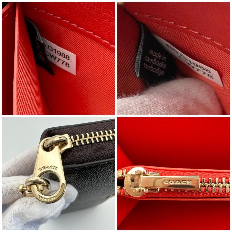 COACH（コーチ） 【返品OK】 シグネチャー ロングジップアラウンド 