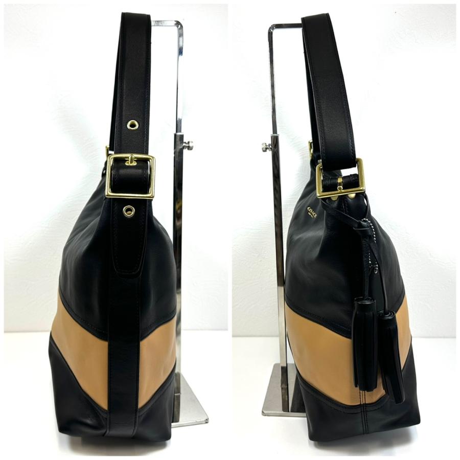 COACH（コーチ） 【返品OK】COACH レザー ショルダーバッグ バイカラー