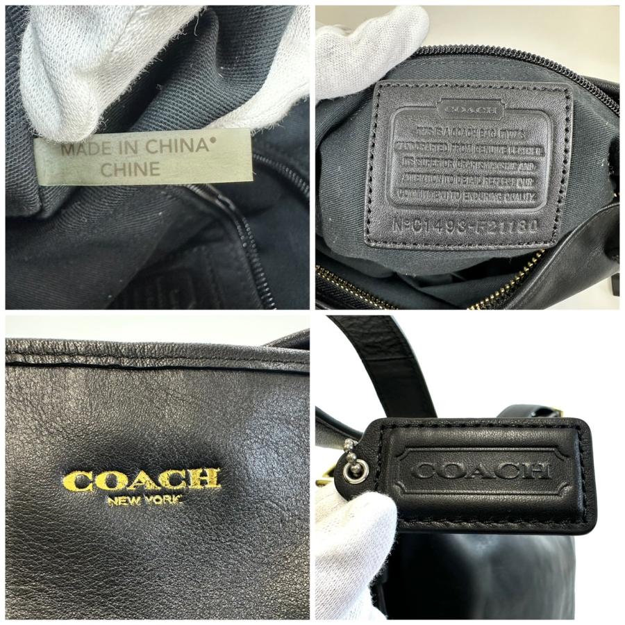 COACH（コーチ） 【返品OK】COACH レザー ショルダーバッグ バイカラー
