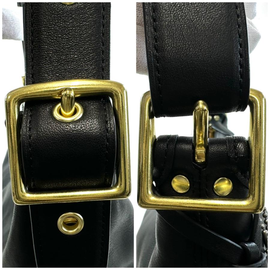 COACH（コーチ） 【返品OK】COACH レザー ショルダーバッグ バイカラー