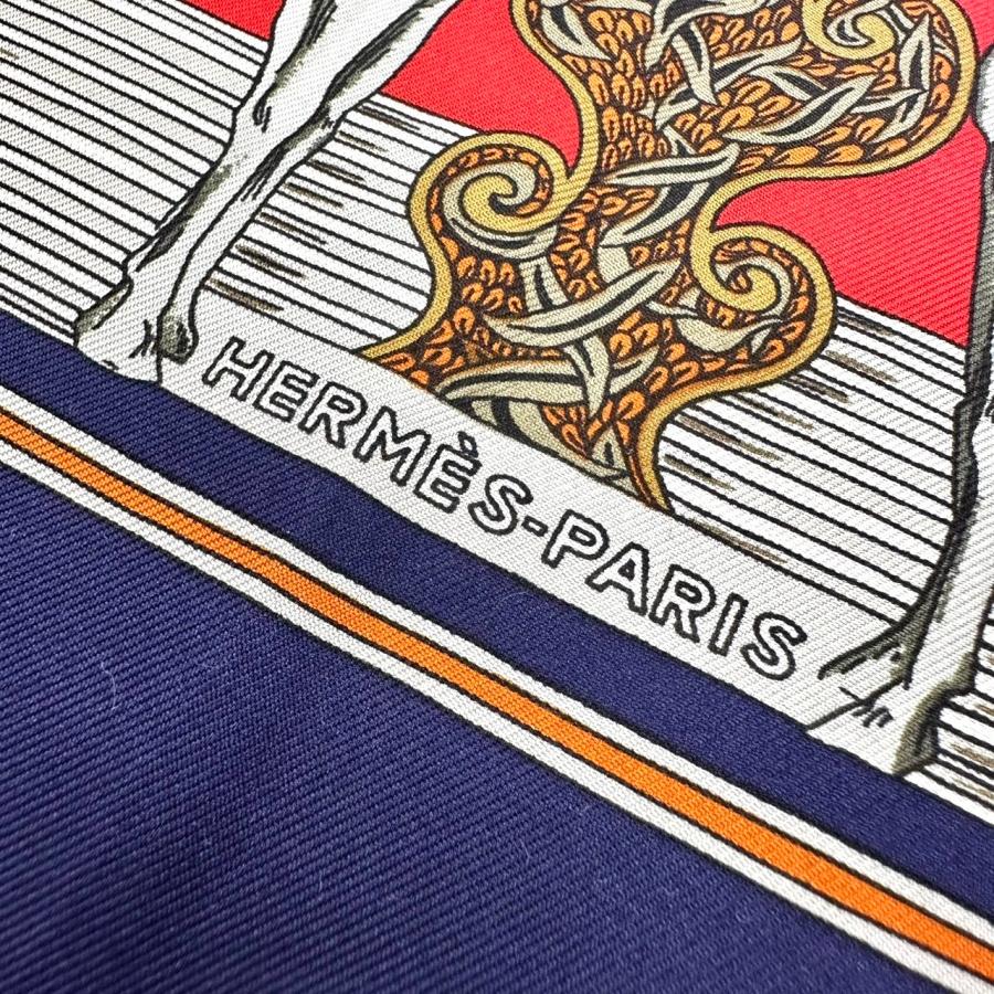 HERMES（エルメス） 【返品OK】美品 カレ90 スカーフ Au FIL de la