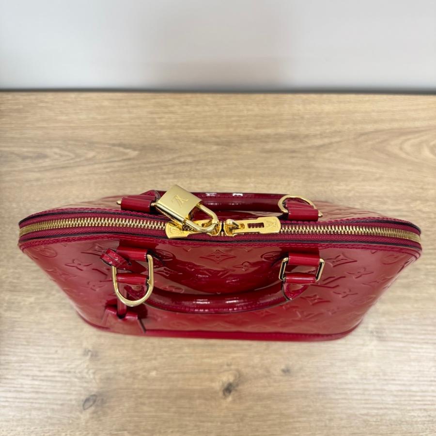 ルイヴィトン ヴェルニ アルマPM ポムダムール 保存袋 カデナ 鍵付き LOUIS VUITTON（ルイ・ヴィトン） 【返品OK】美品 モノグラム ヴェルニ